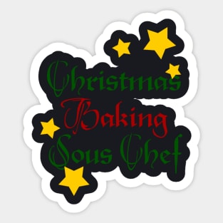 Xmas Baking Sous-Chef Sticker